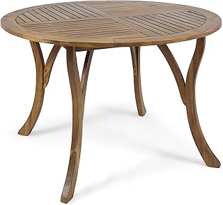 Christopher Knight Home Adn Outdoor 47" Round Acacia Wood Dining Table, Teak