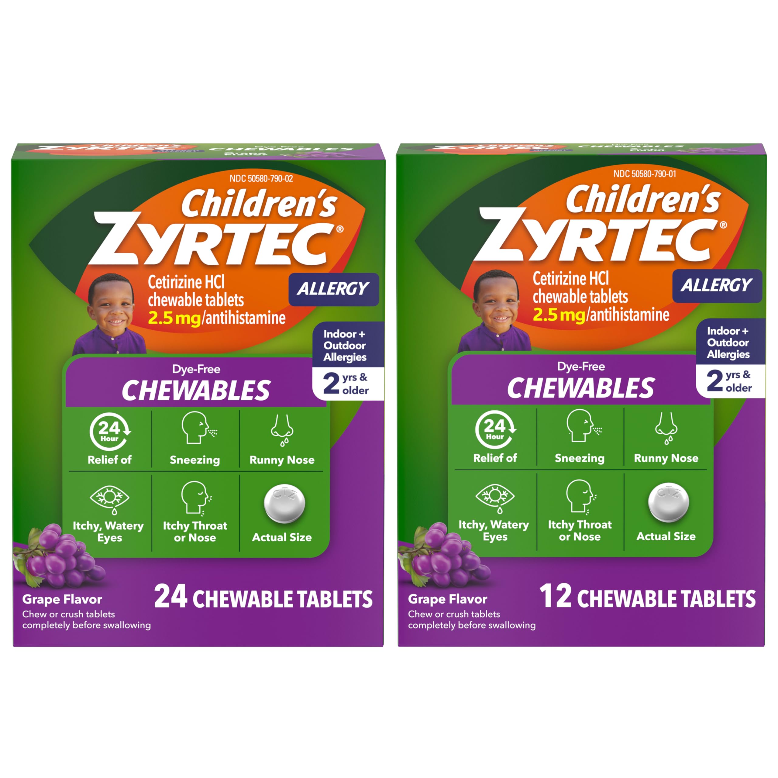 Children's Zyrtec Chewable Box