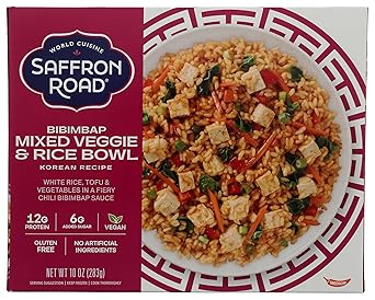 Saffron Road Frozen Bibimbap Mixed Veggie & Rice