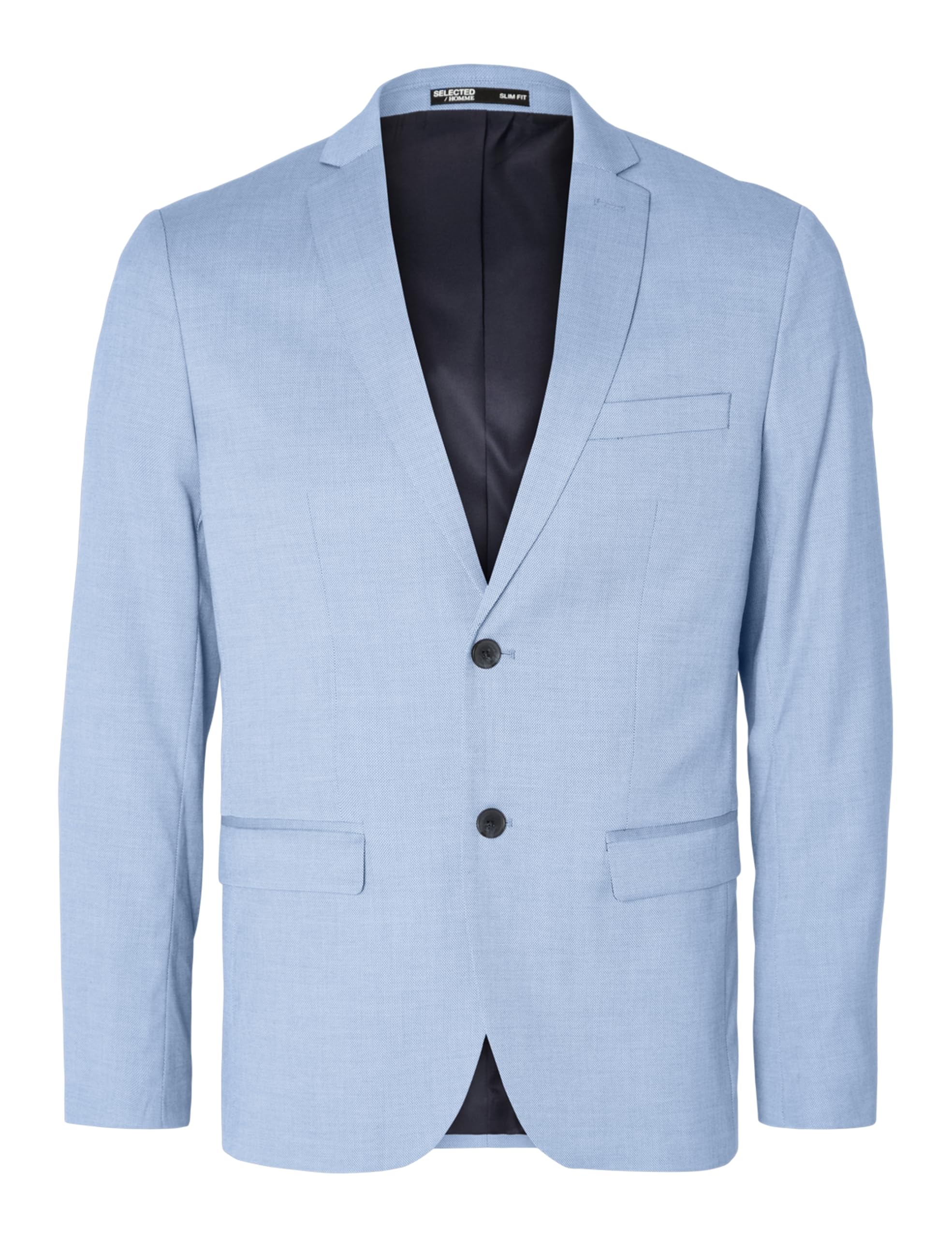 SELETED HOMME Herren Sakko Slim Fit - Braun Blau Check Noos Design