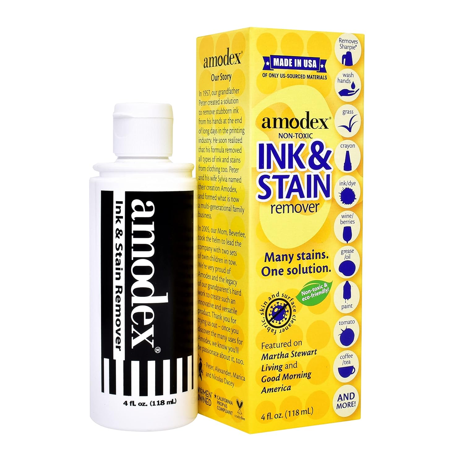 Amodex Ink & Stain Remover 4oz (Pack of 1 ) Amazon.in Health
