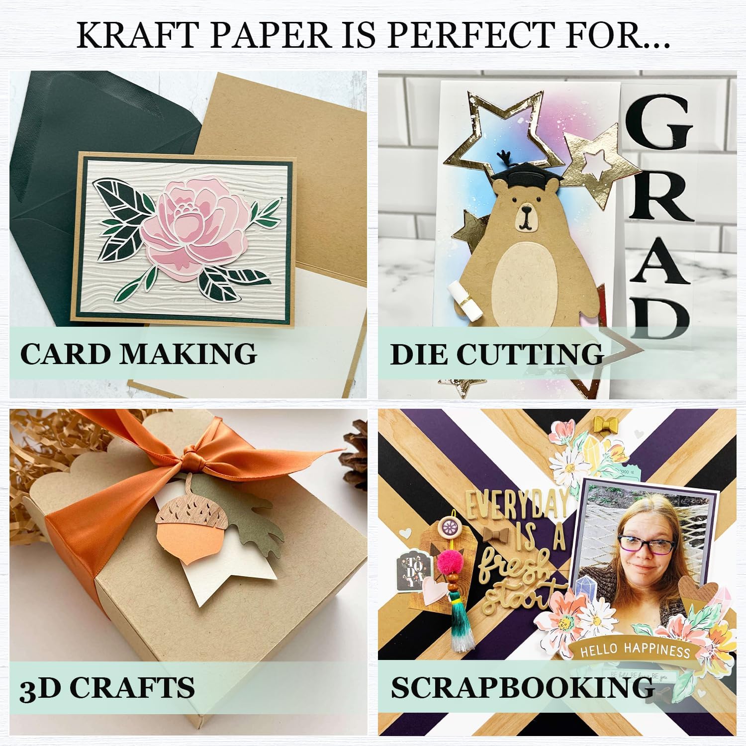 Cardstock Warehouse Brown Box Kraft Cardstock Paper 8.5 x 11 – 25 Sheets, 100 lb / 270 GSM 100% Recycled Premium Brown Kraft Card Stock for Cardmaking, Printing, Die-Cutting, Crafts and DIY Projects