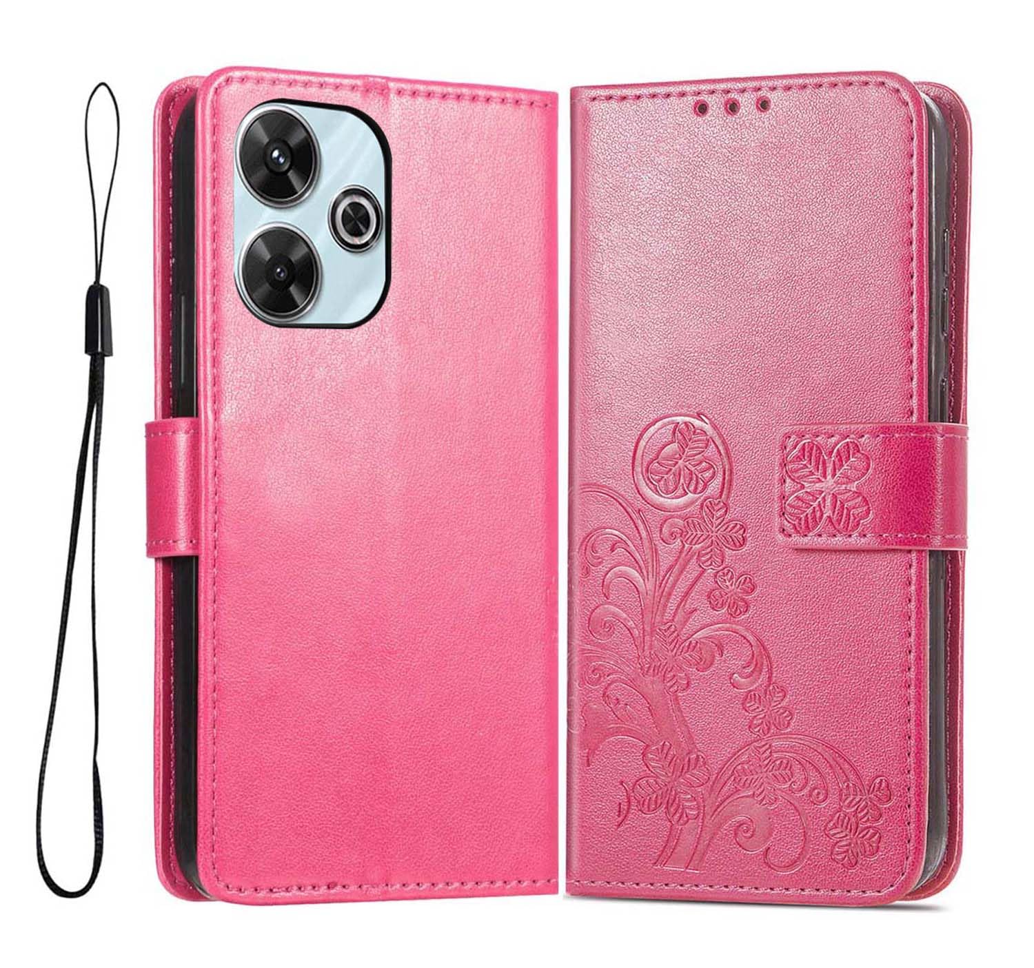 PEIYE Coque Flip Cuir Pour Xiaomi Redmi 13 4G / Poco M6 4G – Violet Foncé – Porte-cartes, Support, Fermeture Magnétique