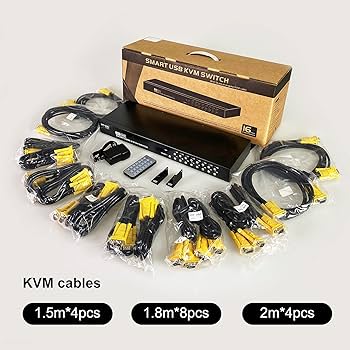 Amazon.com: MT-VIKI 16 Port KVM Switch, 16X1 Rackmount KVM Switch Amazon.com: MT-VIKI 16 Port KVM Switch, 16X1 Rackmount KVM Switch