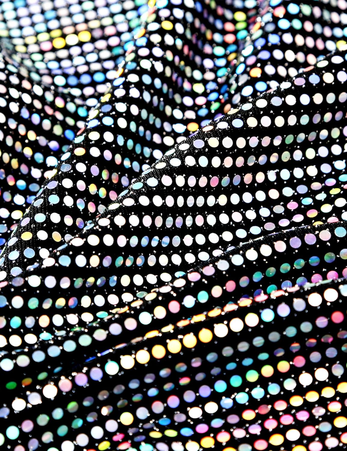 ZEROYAA Men's 70s Sequin Tank Top Shiny Disco Metallic Sleeveless Shirt - Image 4