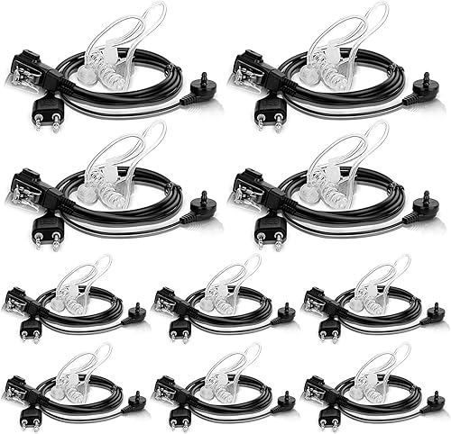 Walkie Talkie Auricular para Midland con micrófono de seguridad para GXT1000VP4 LXT600VP3 GXT1050VP4 GXT1000XB LXT500VP3 X-TALKER T51VP3 X-TALKER