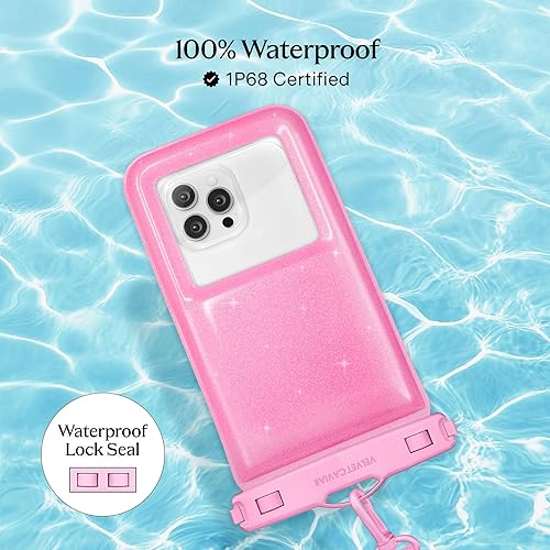 Miniatura 3 de VELVET CAVIAR Funda impermeable para teléfono con cordón, funda flotante IP68 para iPhone y todos los teléfonos, bolsa seca para esnórquel, playa,