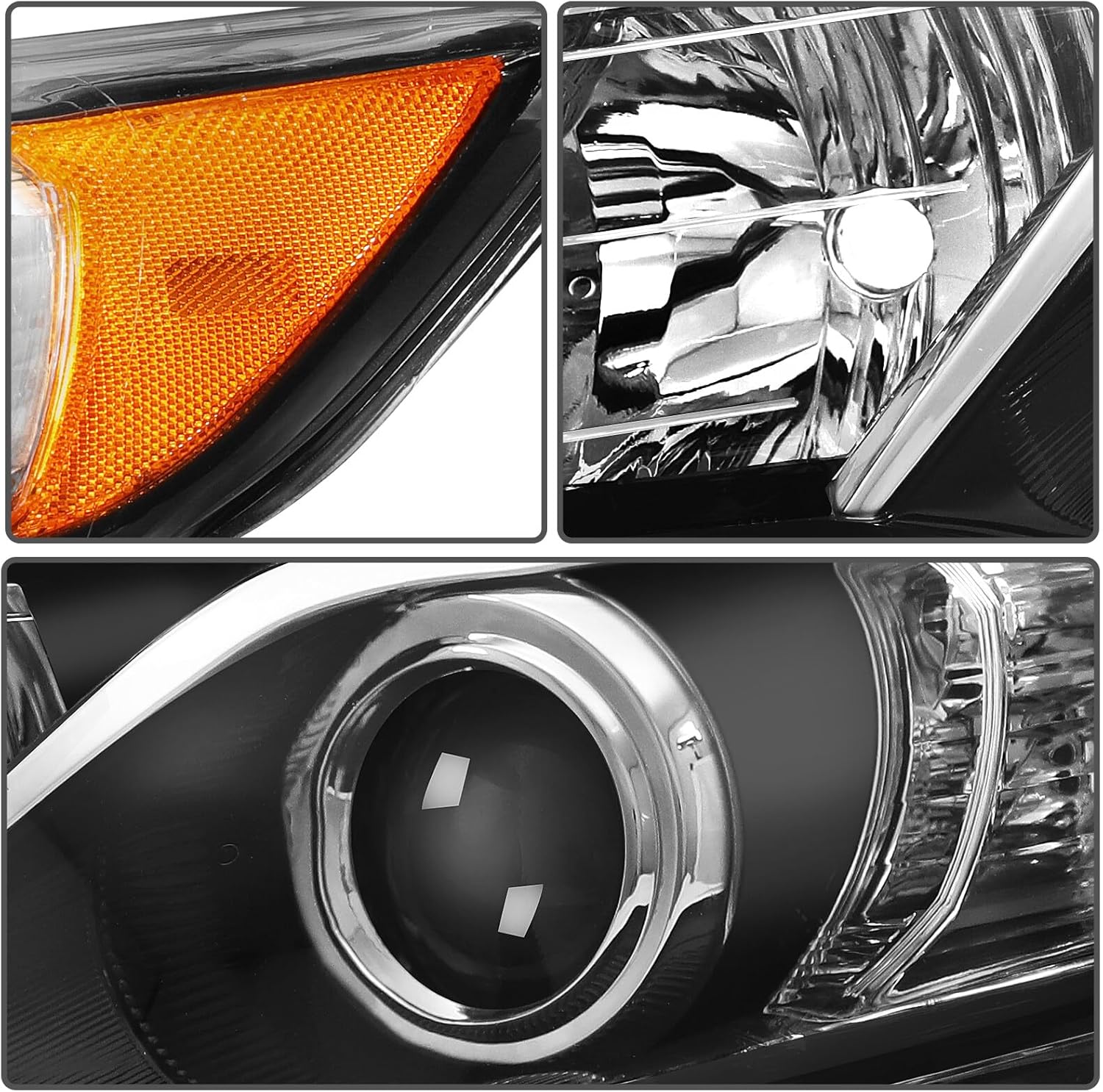 Headlight Assembly Fit For Toyota Camry 2012-2014 INEEDUP 8115006800, 8111006800, 8115006470, 8111006470, TO2503211, TO2503212, TO2502211, TO2502212 Front Outside Headlamps, As Picture Shown