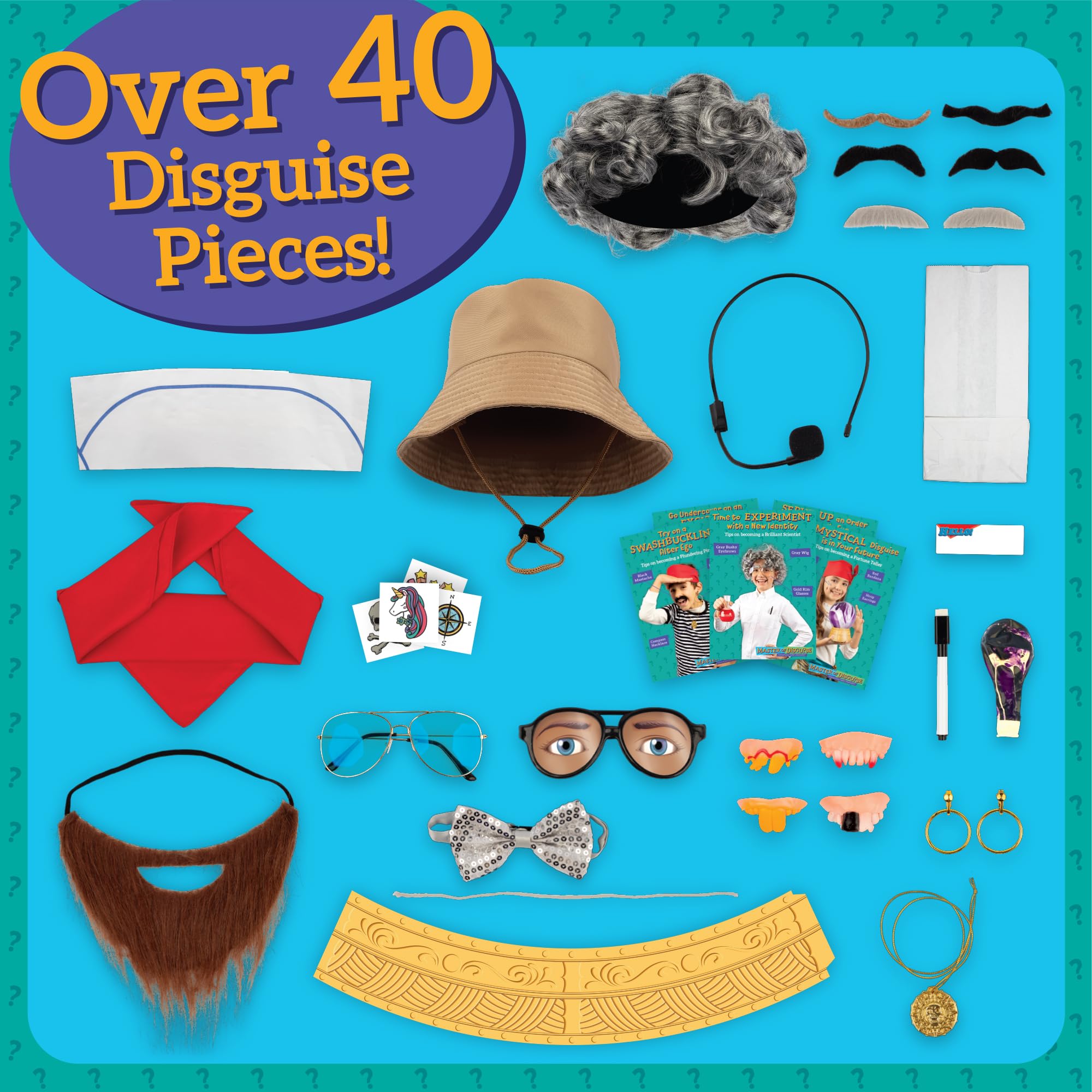 MindWare Master of Disguise Kit For Kids With Over 40 Dress Up Accessories