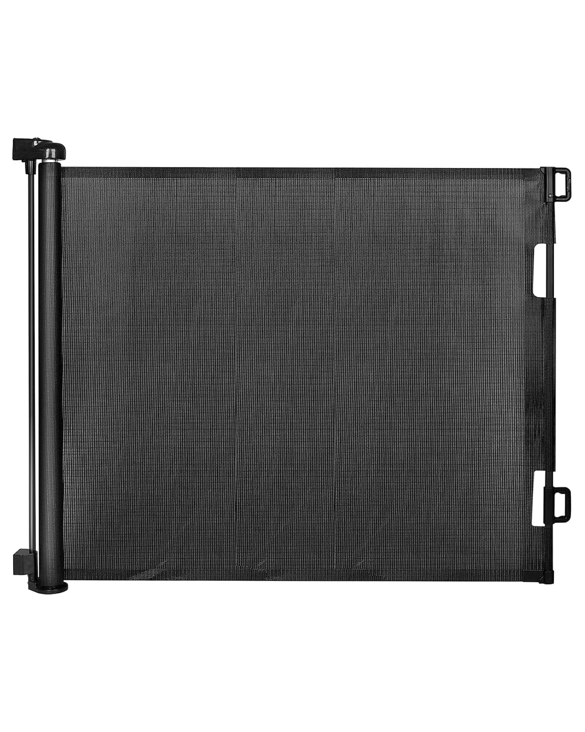Retractable Baby Gate, Mesh Baby Gate or Mesh Dog Gate, 33" Tall, Extends up to 55" Wide, Child Safety Gate for Doorways, Stairs (Black, 33 * 55 inch)