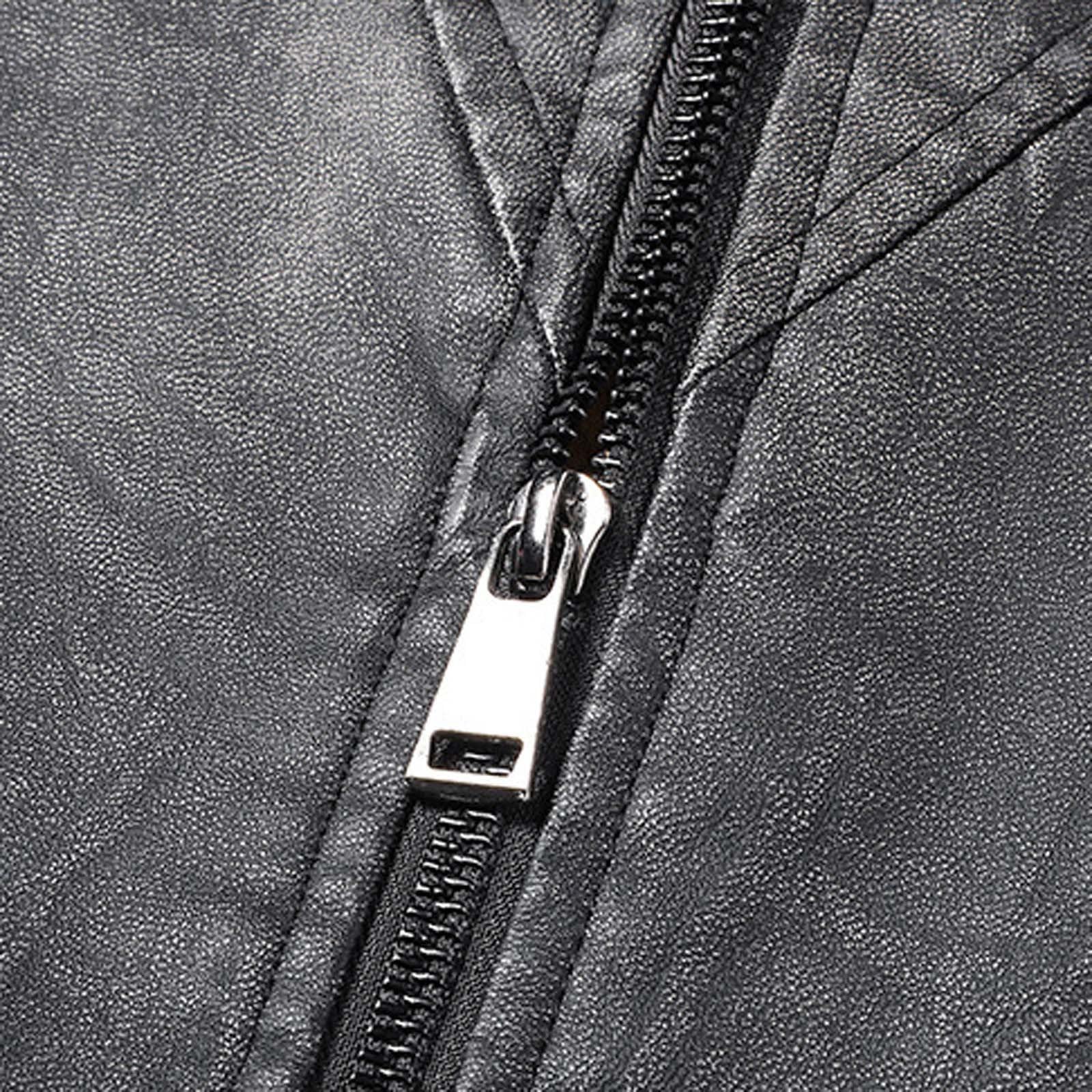 Generisch 2026 Gepolsterte -Lederweste Herren Outdoor-Sport Warmes Unterhemd Schultern Arbeitskleidung Taschenweste (Grey, XXL)