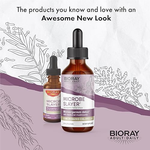 Miniatura 3 de BIORAY Daily Microbe Slayer - 2 onzas líquidas - Promueve el equilibrio de los microbios intestinales y nutre el hígado - Sin OMG, vegetariano, sin