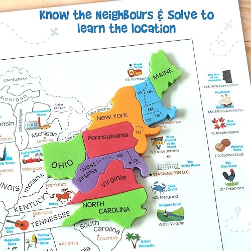 Miniatura 9 de Imagimake Mapology World- Mapa del mundo y sus países- Juguete educativo y didáctico rompecabezas para niños a partir de los 4 años