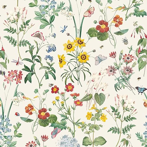 HueBurst Papel pintado Babysbreath de 17.3 x 118 pulgadas (amarillo-3M)