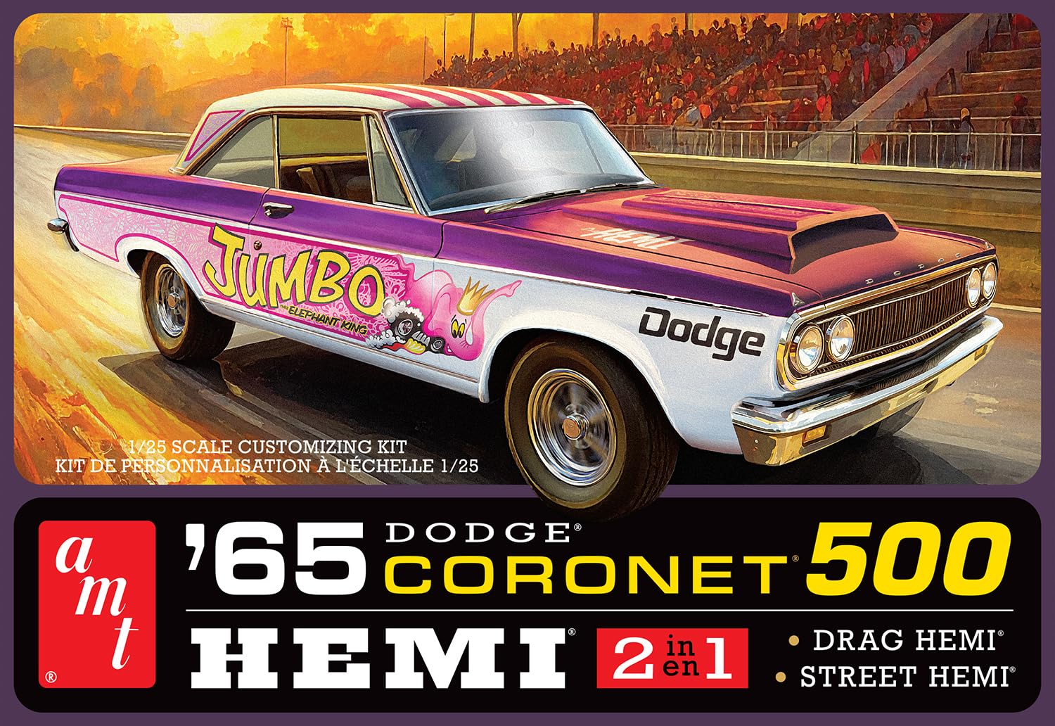 AMT 1965 Dodge Coronet 500 Hardtop HEMI Modellbausatz im Maßstab 1:25
