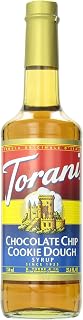 Torani Chocolate Chip Cookie Dough Syrup 750ml - Rich Flavor for Lattes, Frappes & Desserts