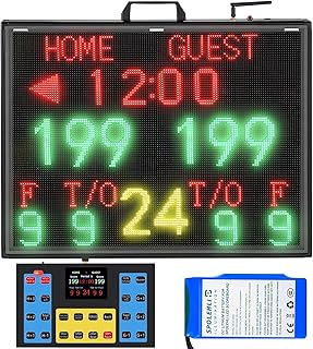 Matrix Display Large Electronic Scoreboard with Wireless LCD Touchscreen...