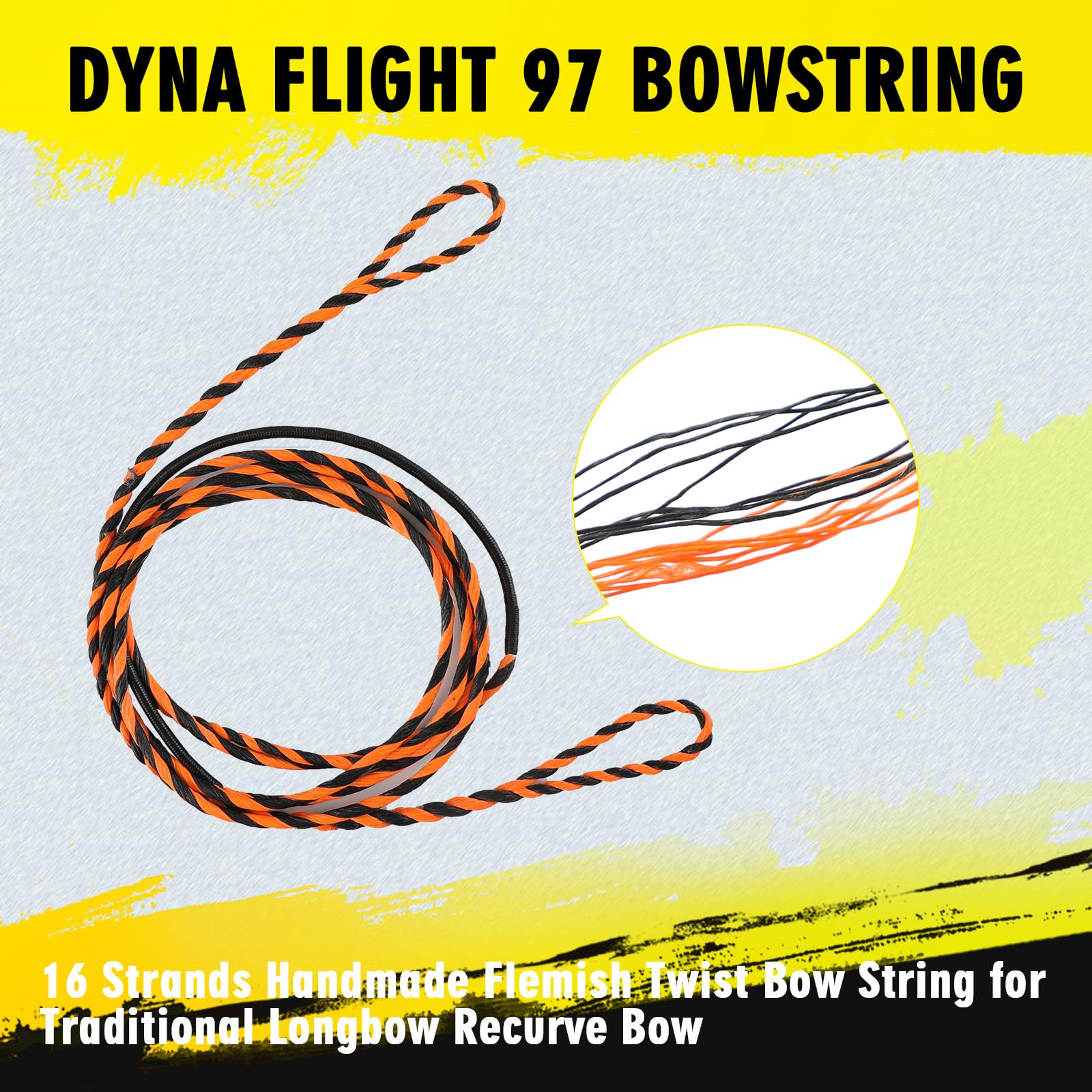 Snapklik.com : LWANO D97 Flemish Twist Bow String - Handmade Fast ...