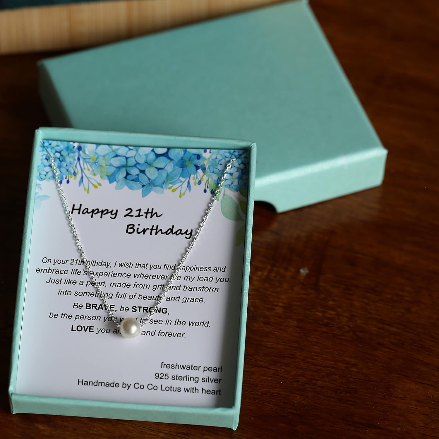 21st Birthday Gifts for Her, Single Pearl Necklace Crafted with 6mm Freshwater Cultured Pearl and Sterling Silver Adjustable Cable Chain, Gifts for Women - Image 9