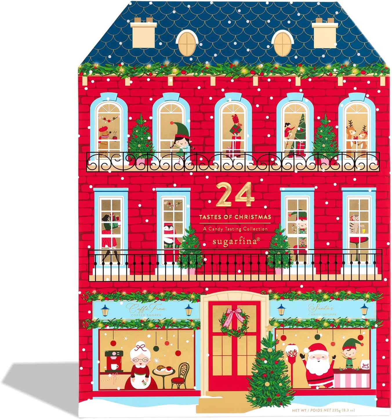 Sugarfina 2026 Santa's Parisian Christmas Candy Advent Calendar, 8.3 oz, 1 Count