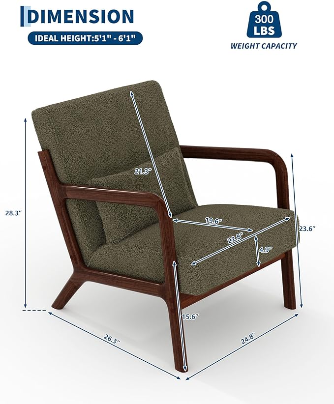 Sillón Acrílico Verde con Cojín miniatura 2