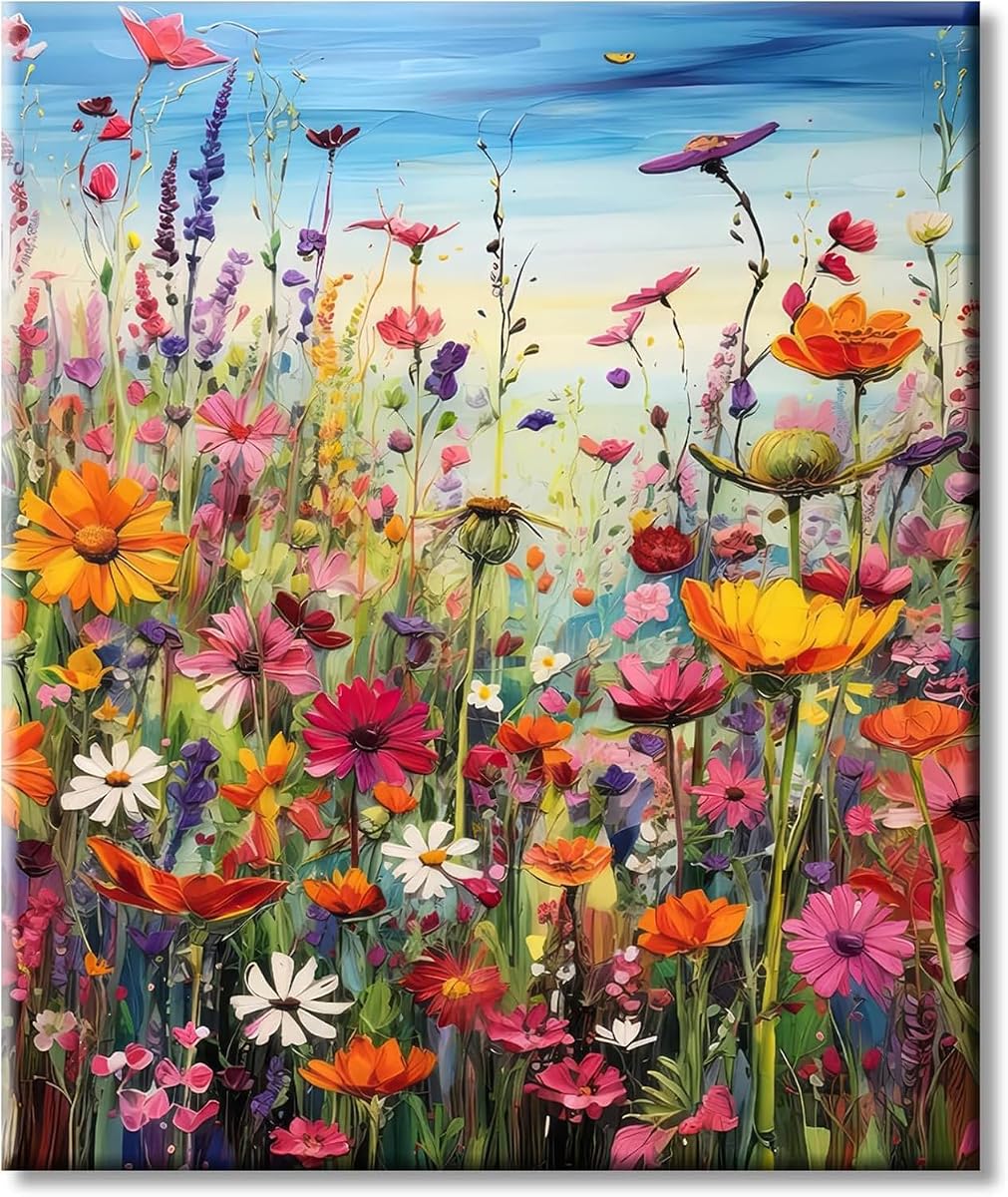 Puzzles for Adults 1000 Pieces, Flowers 1000 Piece Puzzle for Adults, Jigsaw Puzzles 1000 Pieces with Letters On Back Hard Impossible Difficult Challenging Family Puzzle (27.5"X19.6")
