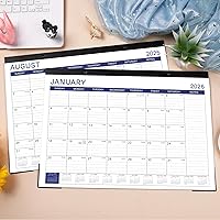 Vista 2 de Calendario de escritorio 2025-2026, calendario de escritorio 2025-2026, julio 2025 a diciembre 2026, 17 x 12 pulgadas, calendario mensual