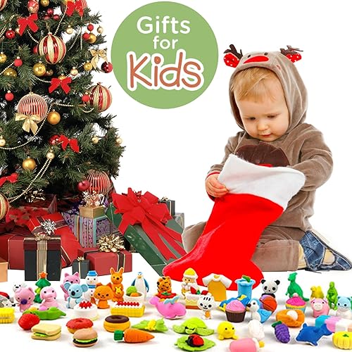 Vista 13 de 70 piezas de borradores de animales de escritorio para niños, premios de aula, borradores de rompecabezas, borradores de animales para caja