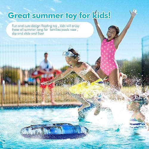 Miniatura 10 de Tabla inflable de surf con asas ligera flotante tabla de surf para aprender a nadar tema de seguridad en la playa surf natación verano juguete