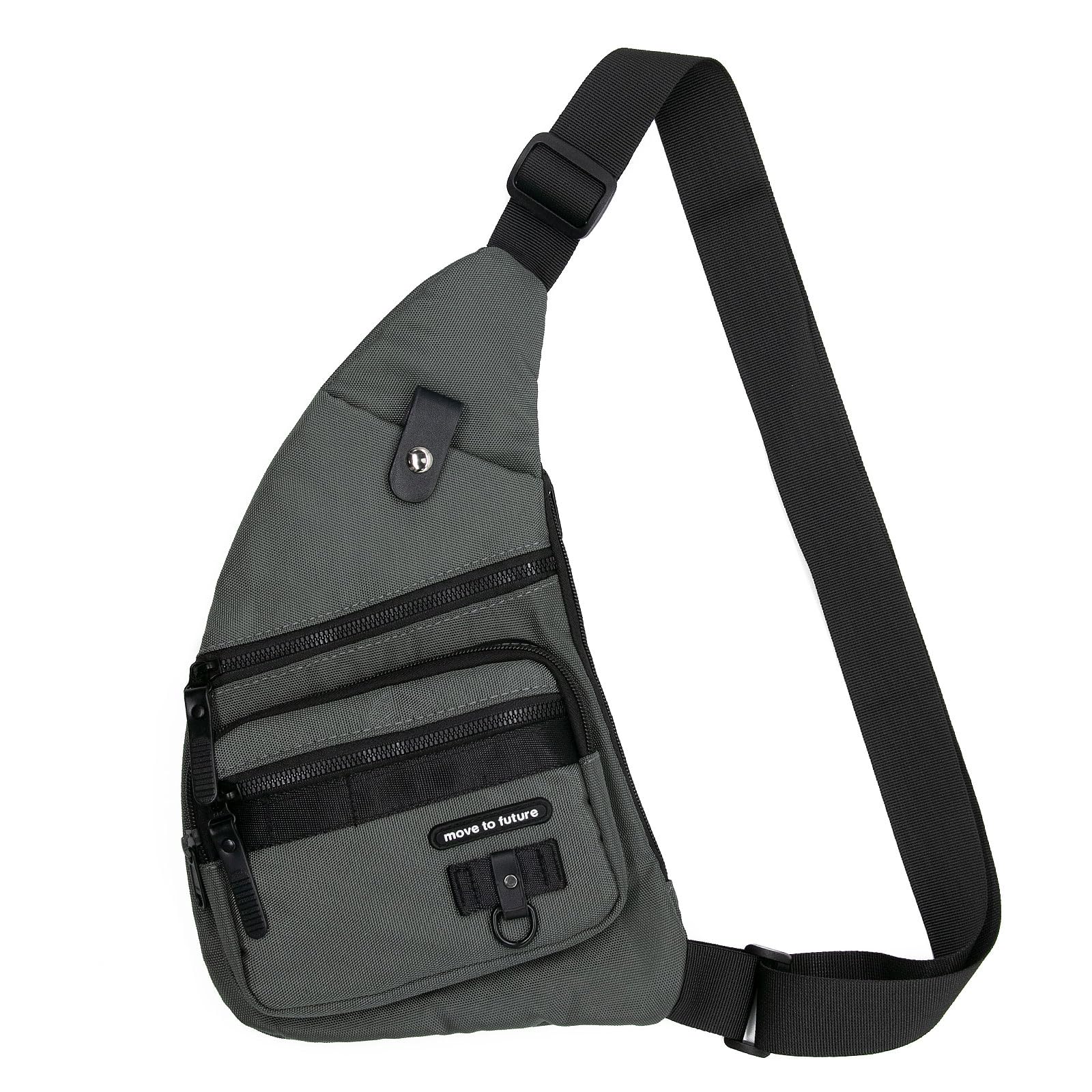 Long Keeper Chest Bag Sling Bag for Men Women Travel Crossbody Backpack Mens Shoulder Bag Waterproof Personal Pocket Bag Slim Lightweight Gym Cycling Bag