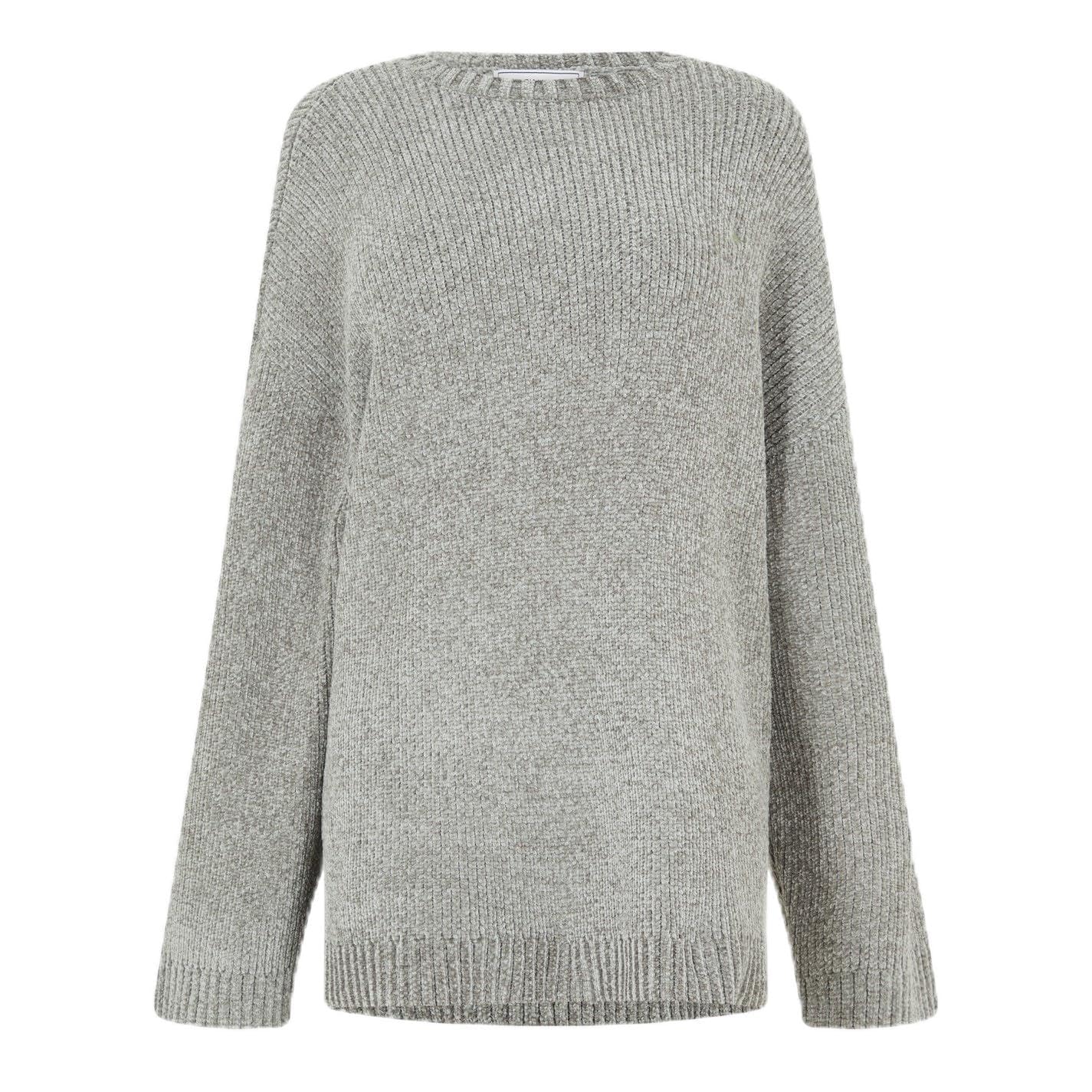 Jack Wills Womens Chenille Jumpers Washed Khaki 14