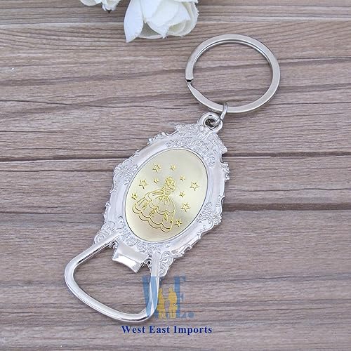 Miniatura 7 de Personalizado Abrebotellas Llaveros 12 Unids Fiesta Quinceañera Dulce 15 Favores Personalized18 Cumpleaños Regalo