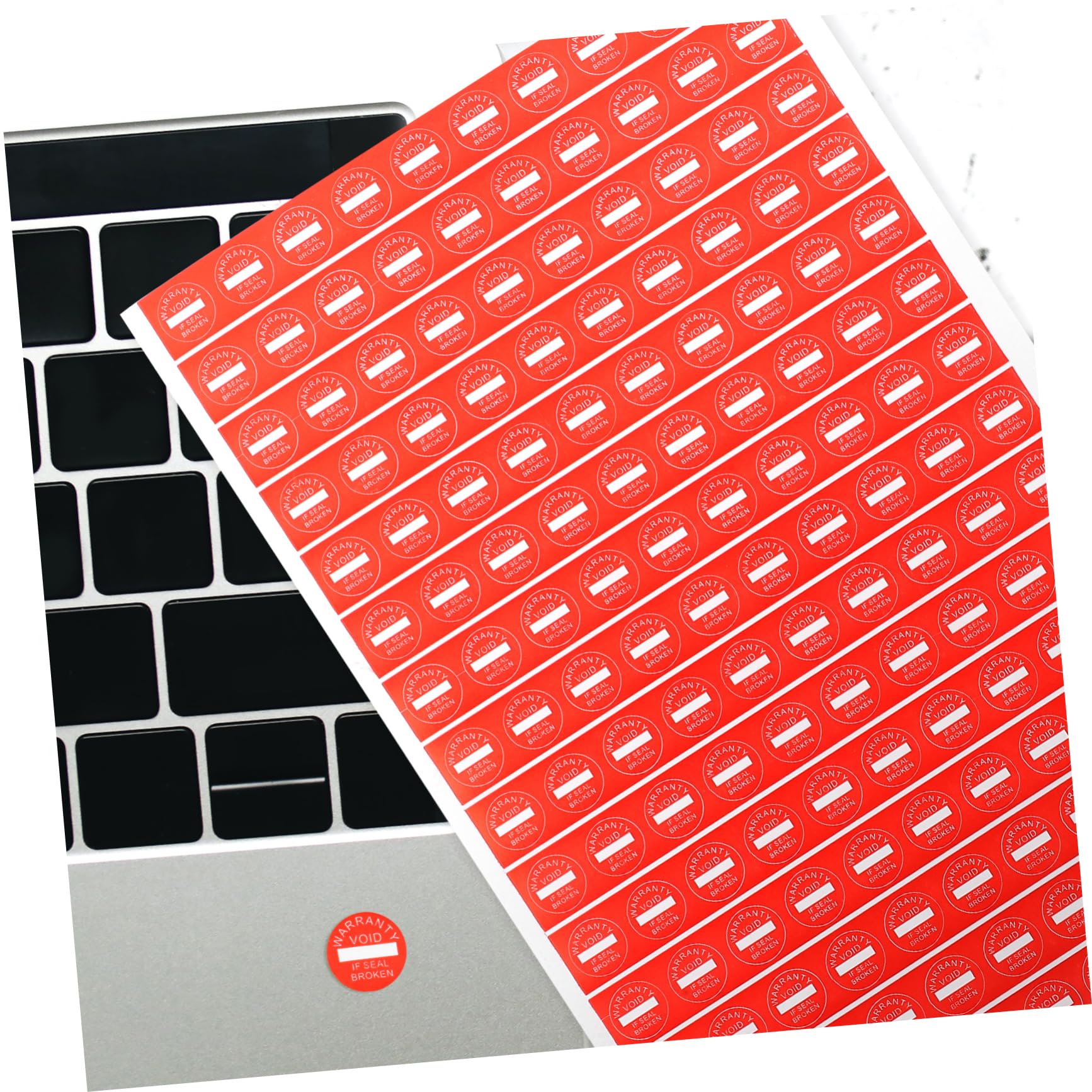 Alipis 3 Set Tag Di Permanente Etichetta Adesivi Adesivo Di Avvertimento Etichette Adesive Vuote Etichette Auto Adesive Etichette Adesive Di Avvertenza Carta Rosso 1000 Pezzi*3