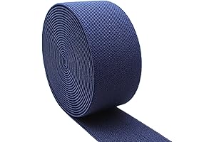 Dortrue 2 Inch Navy Blue Nylon Elastic Band for Sewing