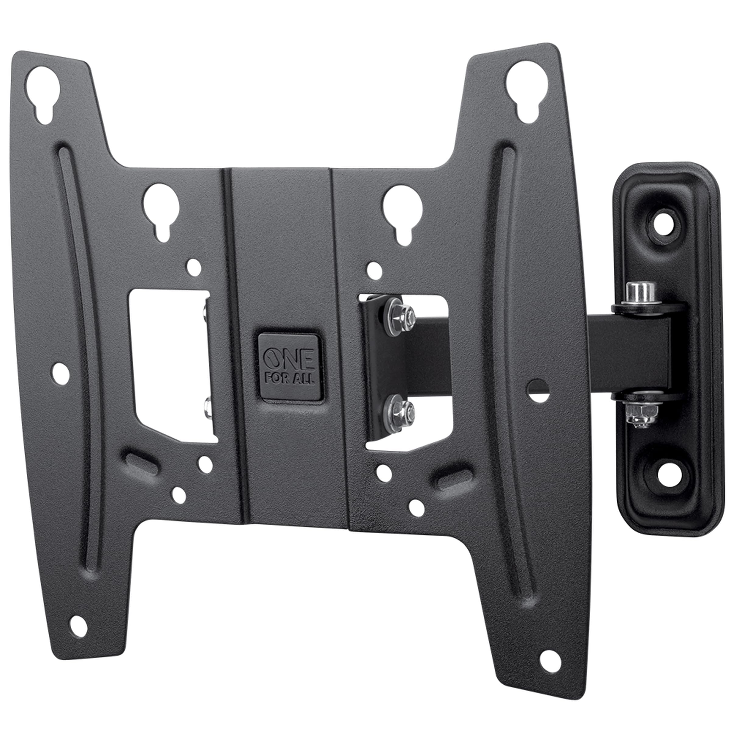 One For All TV Bracket – Swivel (90°) Wall Mount – Screen size 19-43 Inch - For All types of TVs (LED LCD Plasma) – Max Weight 30kgs – VESA 75x75 to 200x200 - Black - WM4241