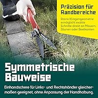 Vista 3 de BERGER Cizalla de hierba 2200 con cuchillas autoafilables Esquileo de hierba de mano hecho del metal cromado