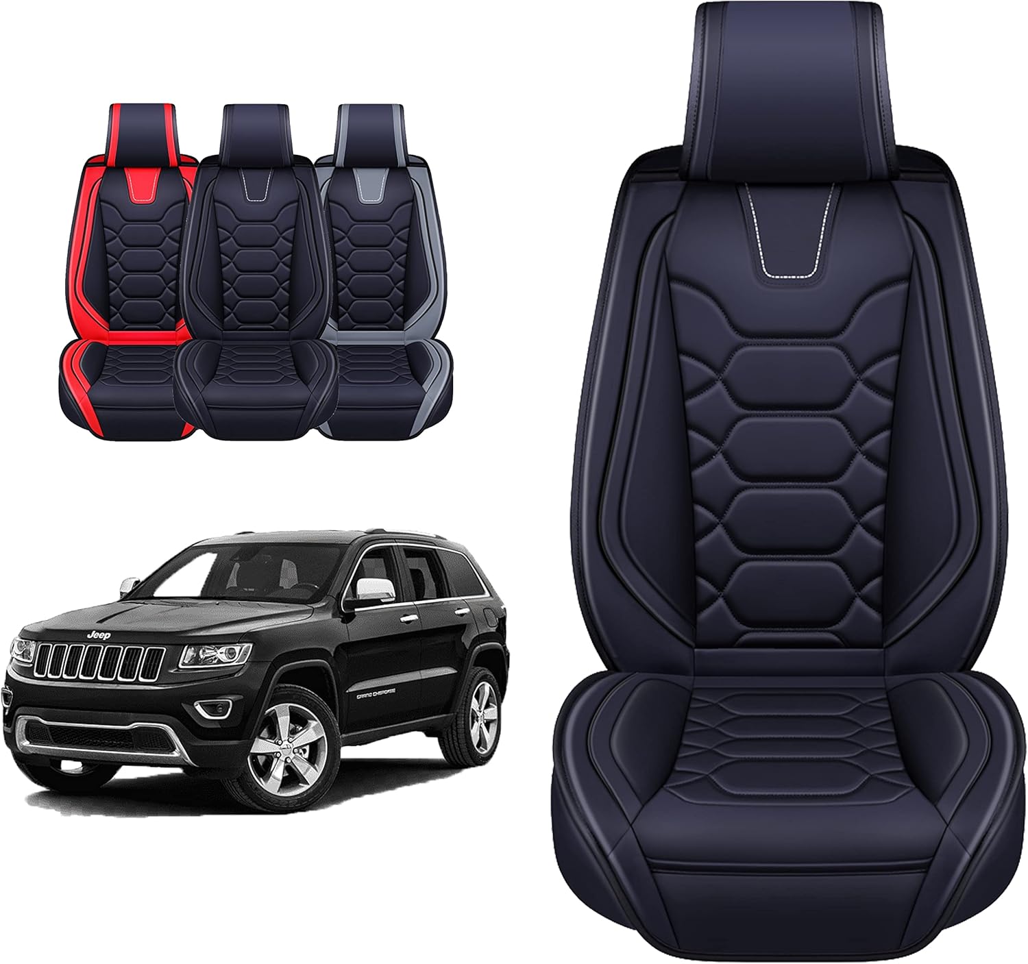 Oasis Auto Custom Leather Seat Covers Compatible with Jeep Cherokee 20142023