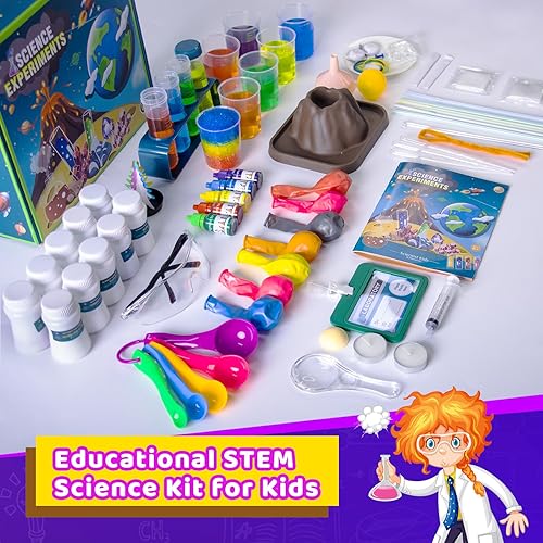 Miniatura 6 de Kits de ciencia para niños  Kit de ciencia de 70 experimentos para niños de 4 a 12 años, juguetes educativos de ciencia STEM, regalos para niñas y