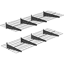 Garage Wall Shelving Black, 24D*72W