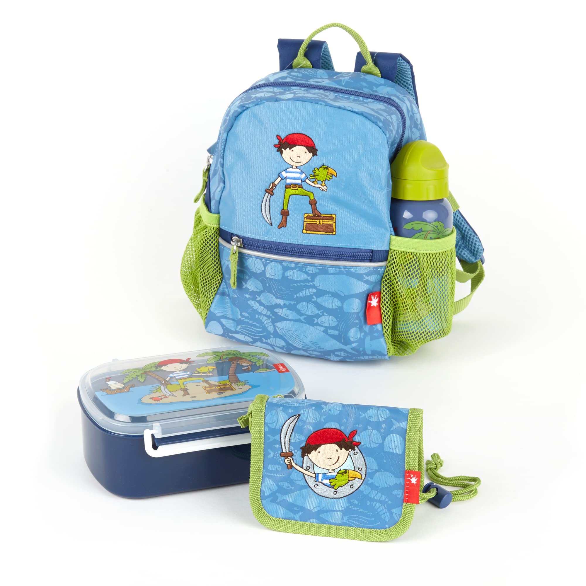 Sigikid Rucksack klein, Sammy Samoa Zainetto per bambini, 25 cm, 6.05 liters, Blu (Blau)