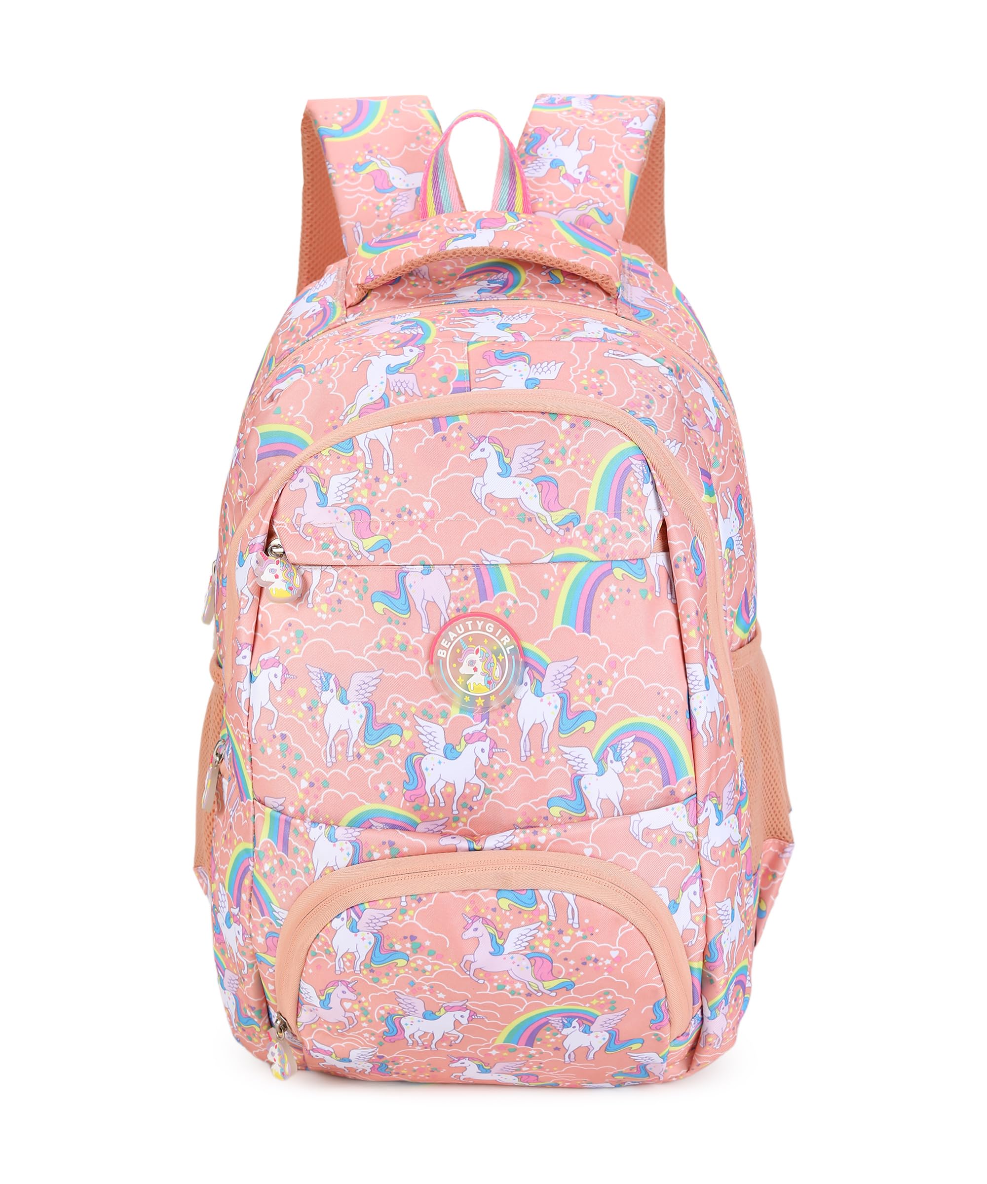 BEAUTY GIRLS 1546 Polyester Waterproof 30 L Designer Floral Printed School, College Tuition Backpack Bag for Girls and Women