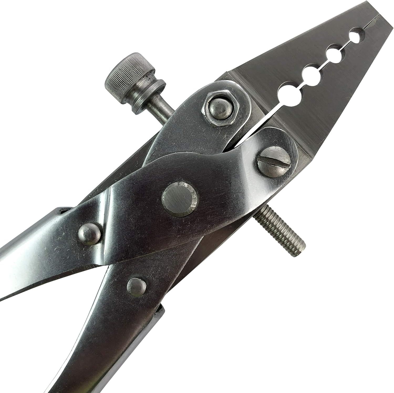 Flat Nose 4 Hole Parallel Action Pliers : Jewellery Beading Design Tool (250)