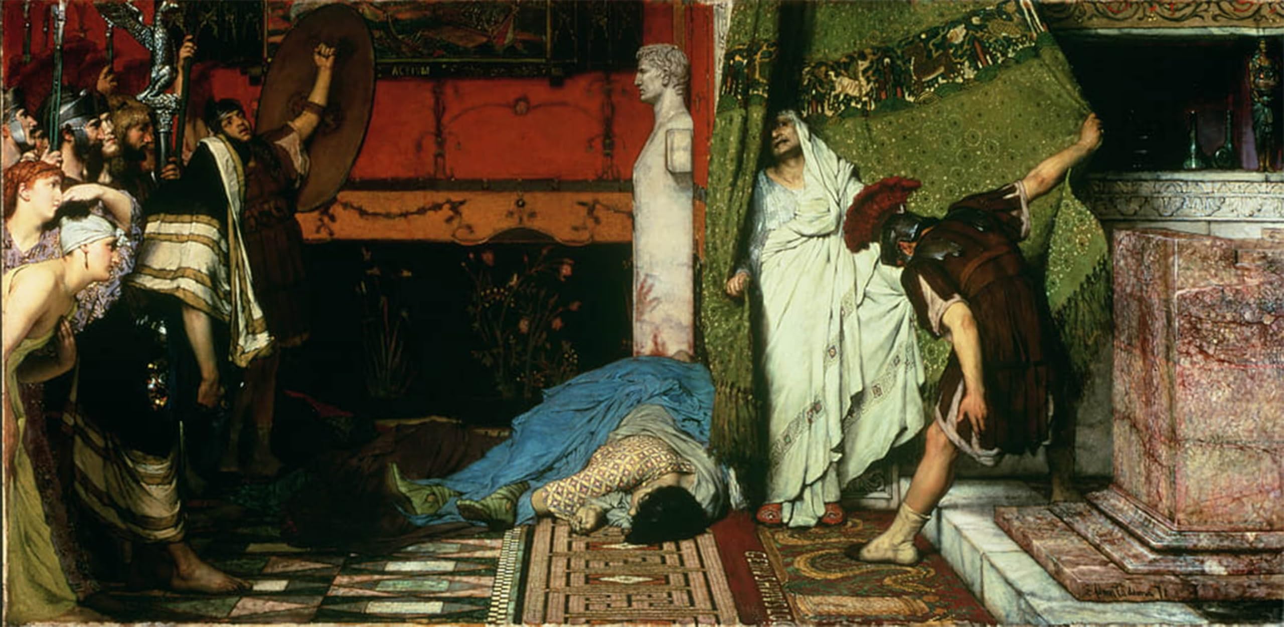 SERENDIPITP Aesthetic Poster Photo Wall Print Retro Picture a Roman Emperor Ad Claudius by Lawrence Alma Tadema Modern Wall Artwork for Home Decor 60x90cm