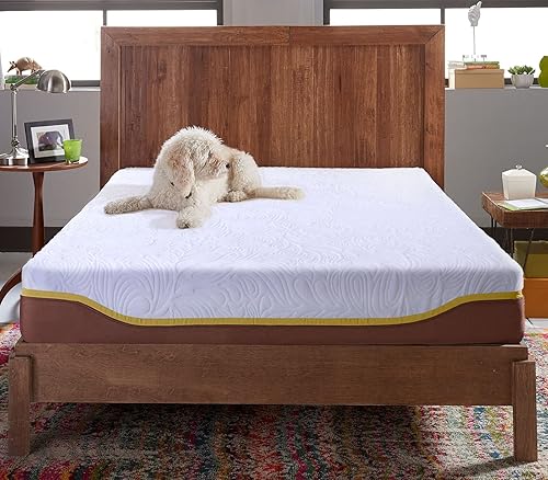 Miniatura 4 de Live and Sleep Resort Elite Colchón de espuma viscoelástica de gel refrigerante de 10 pulgadas con almohada de espuma viscoelástica, Memory Foam