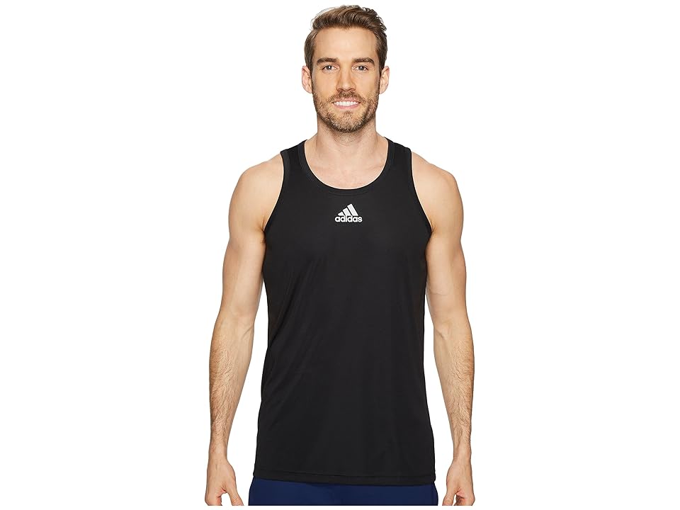 

adidas Heathered 3G Tank (Black/Grey) Men's Sleeveless