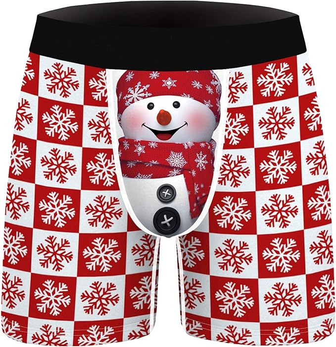 Funny Novelty Christmas Boxer Briefs Shorts für Männer 3Dgedruckte