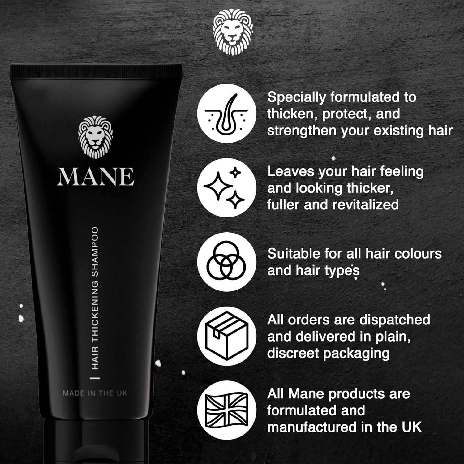 Mane Thickening Biotin Shampoo for Hair Growth Men & Women, Support Fine & Thinning Hair, Reduce Loss & Encourage Thicker, Fuller Growth (100ml) - Image 7