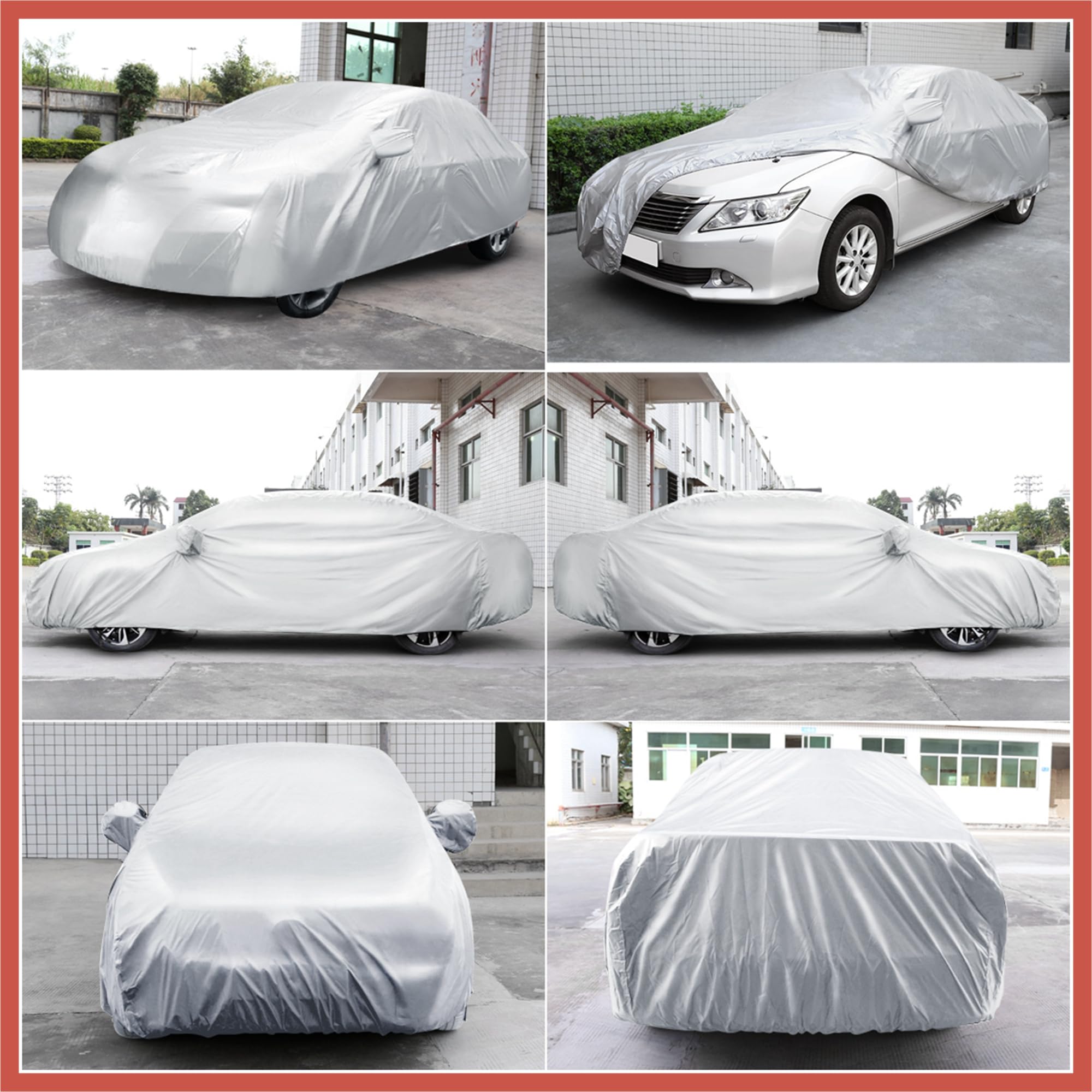 ACROPIX 3L Waterproof Full Car Cover UV Rain Resistant Protection 4 75M 1pcs Car Parts — view 4