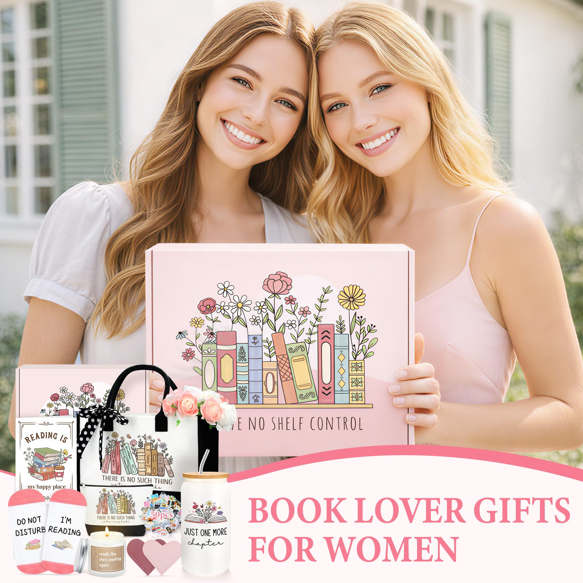 Book Lovers Gifts for Women Bookish Gifts for Book Lovers Women Books Accessories for Reading Lover Books Club Gift for Reader Cool Bookish Themed Items Set Bookworm Stuff Presents for Librarian, Girl