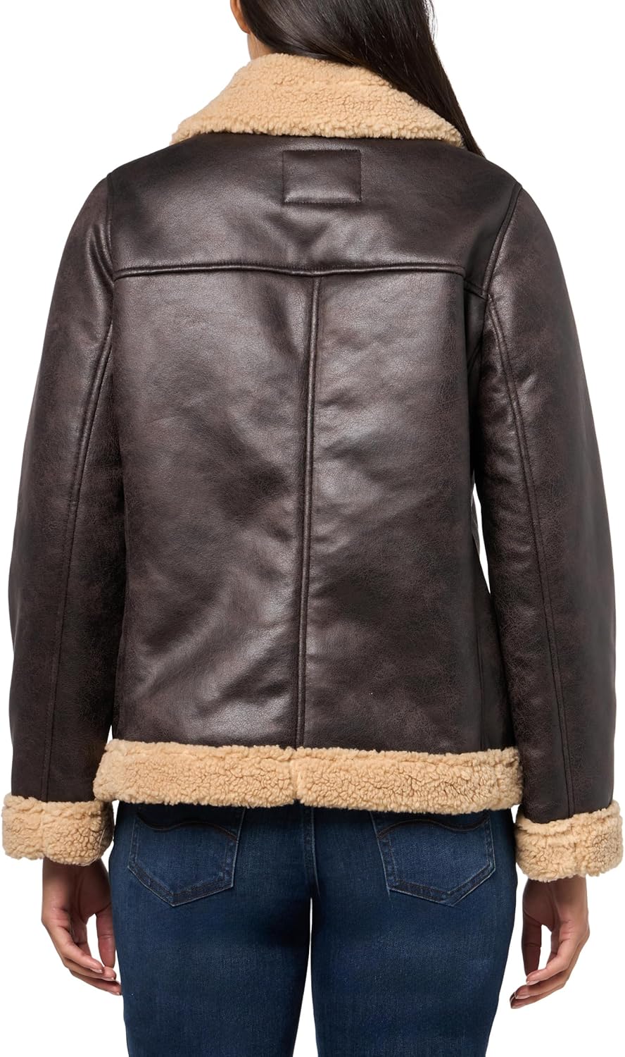 Levi's Womens Faux Shearling Moto - Image 2